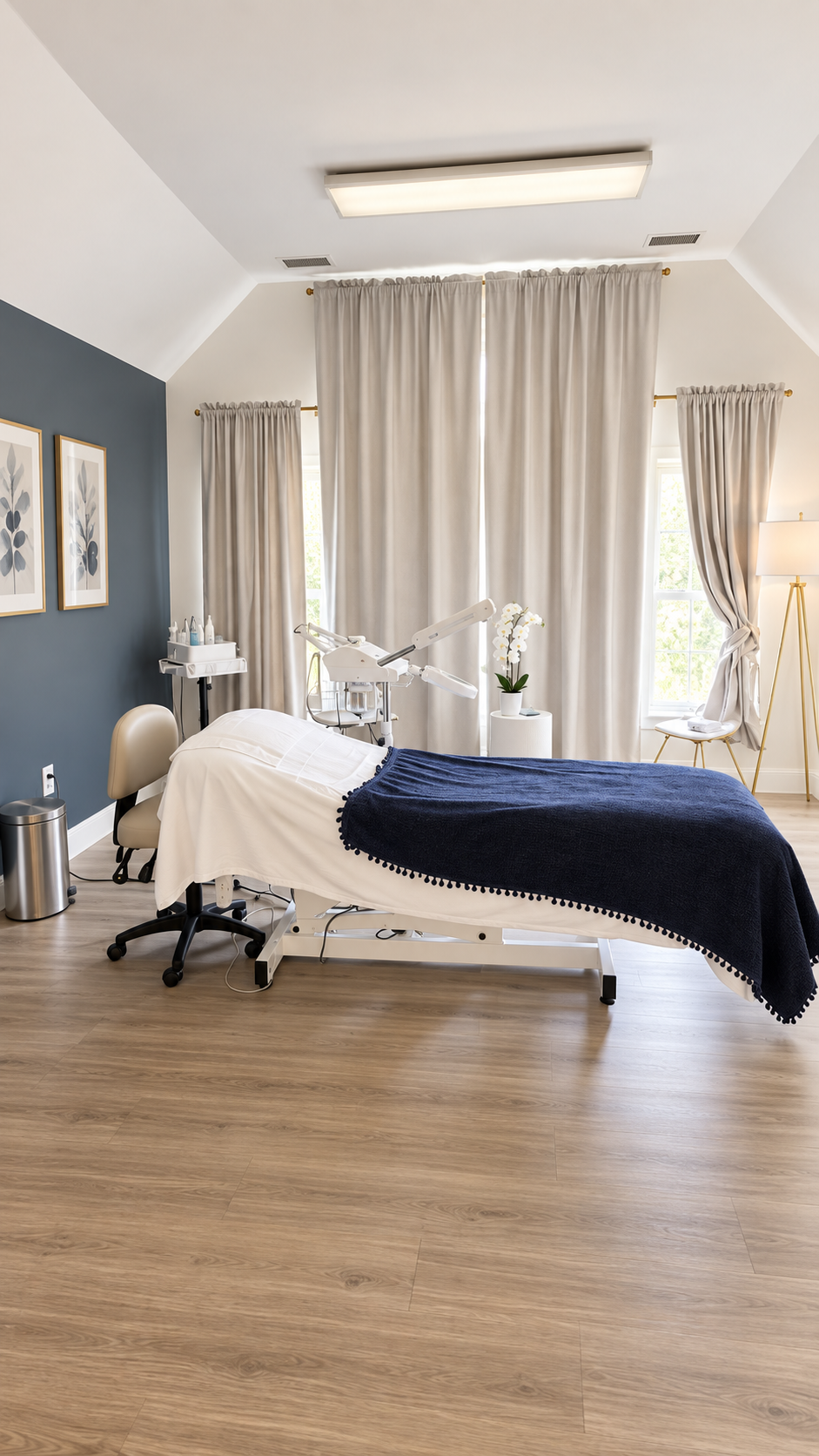 Bright treatment room at Facials by Limary in Stony Point, NY